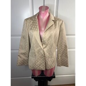 Vintage Andre‎ Oliver Polka Dot Blazer Size 12